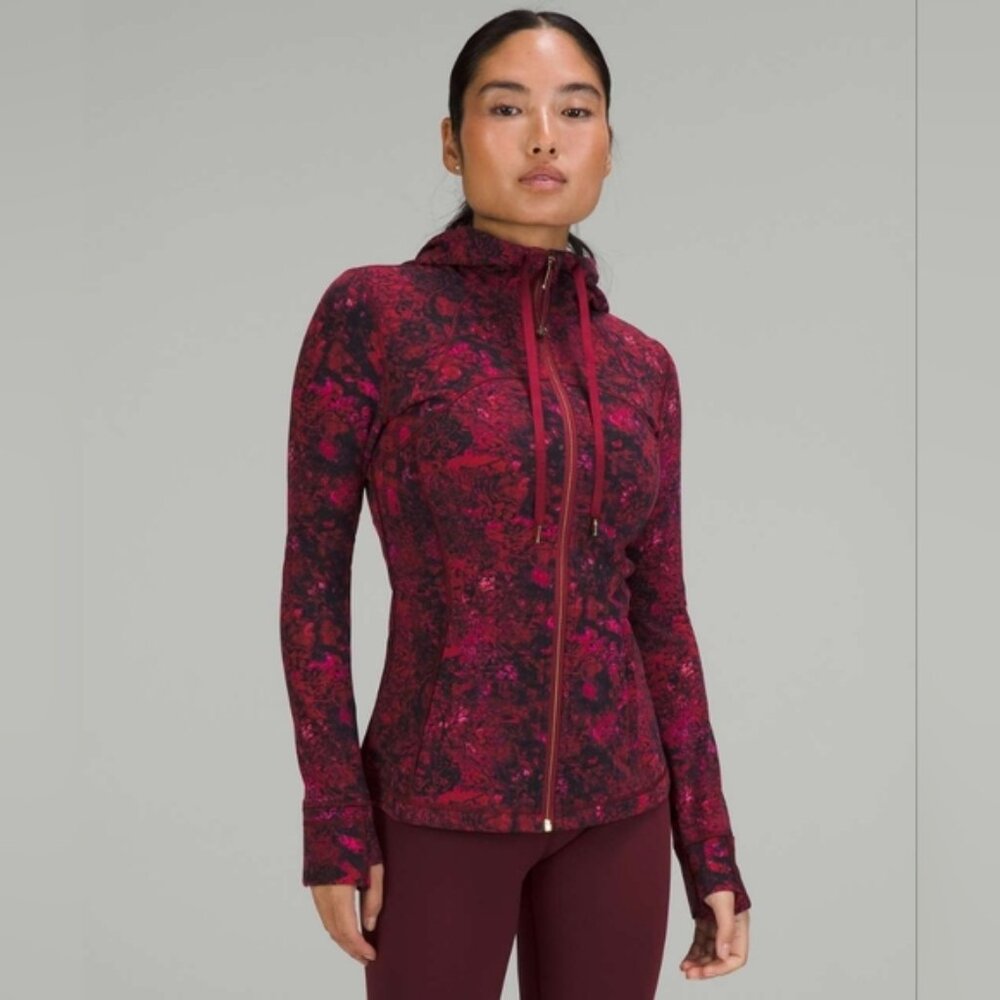 Lululemon Womens New Year Hooded Define Jacket Nulu Red Lunar Phase Multi Size 8